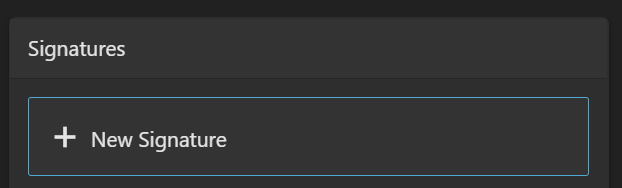Add/Update Signature - Step 3