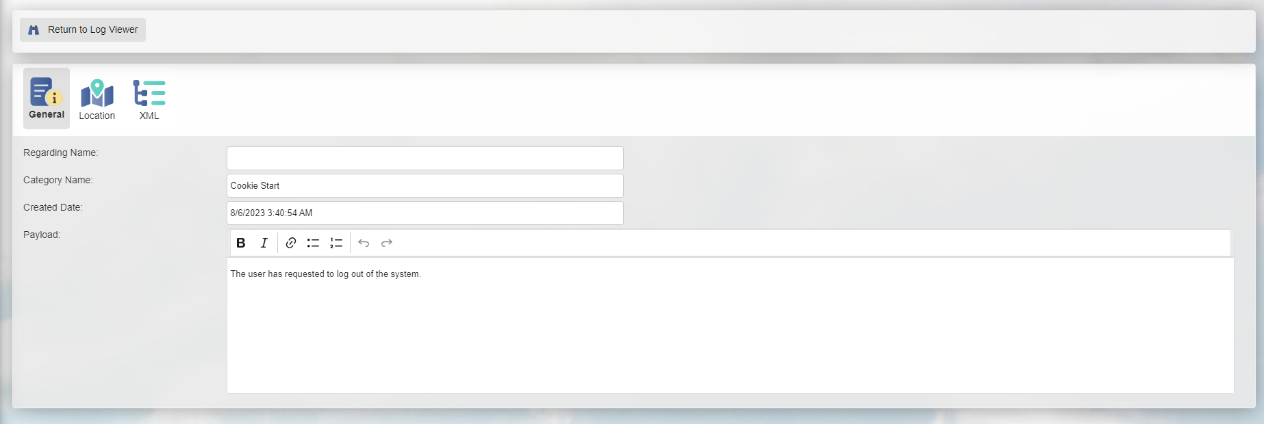 Log Viewer Log Viewer