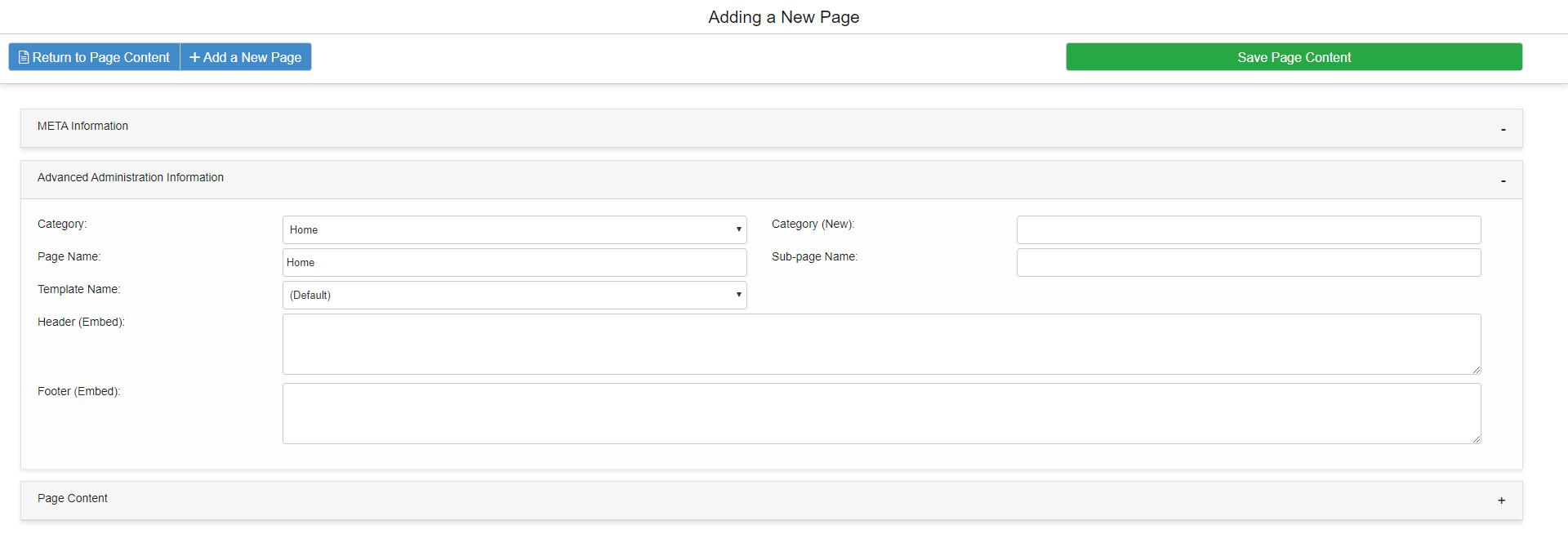 Page Content Advanced