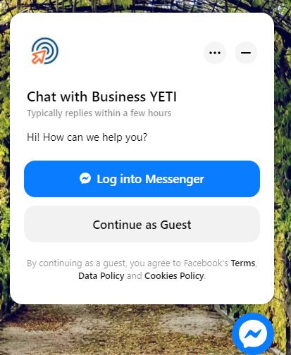 Facebook Messenger full screen