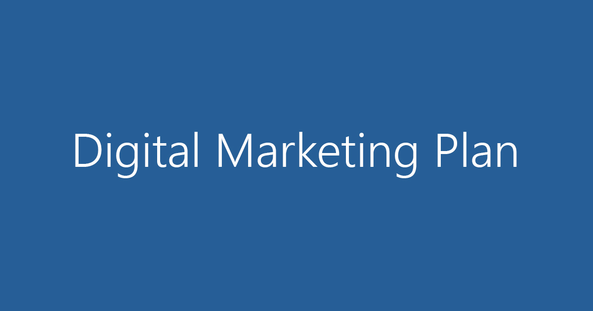 Creating a Digital Marketing Plan